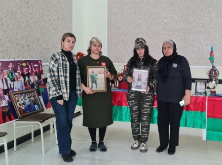 Saray qəsəbəsində Şəhid ailəsi ziyarət edildi