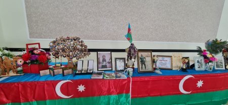 Saray qəsəbəsində Şəhid ailəsi ziyarət edildi