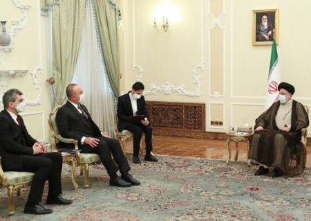 İran prezidenti Çavuşoğlu ilə görüşdü - FOTO