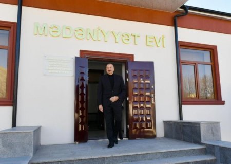 Qubanın Qonaqkənd qəsəbəsində yeni Mədəniyyət Evi inşa olunub - FOTOLAR