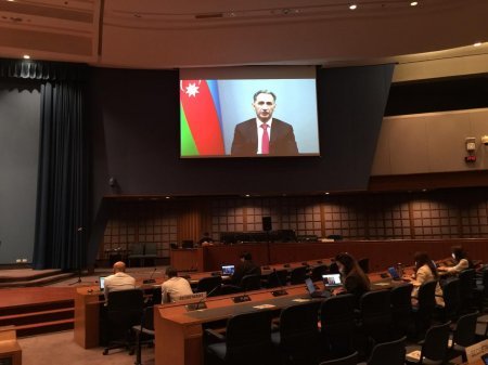 Nazir Rəşad Nəbiyev UNESCAP-ın Nəqliyyat üzrə 4-cü Nazirlər Konfransında video formatda çıxış edib