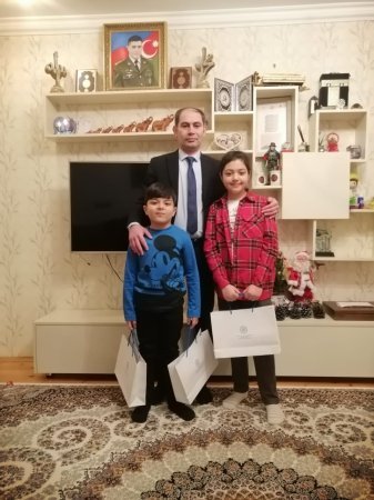 Şəhid övladları ziyarət olunub