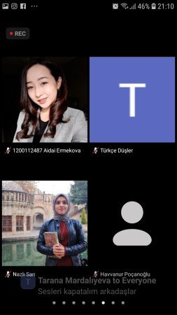 Türk dilli tələbələrlə onlayn görüş keçirilib.