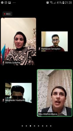Türk dilli tələbələrlə onlayn görüş keçirilib. Türk dilli tələbələrlə onlayn görüş keçirilib.
